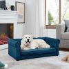 Elegant Rectangle Pet Bed for Medium and Large Dogs, Durable Elevated Dog Sofa Bed, Comfortable Dog Couch, Modern and Stylish Dog Sofa for Large Dogs