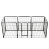 Dog Playpen Black Powder-coated steel 31.5 x 39.4 in Durable
