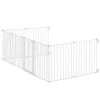 VEVOR Baby Gate, 192 Inches Extra Wide, 28 Inches High 8-Panel Foldable Dog Gate, for Child Pet Security, One-Hand Open