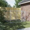 Dog Cage Grey Galvanized Steel 6.6x6.6x4.9 ft Durable Dog Cage