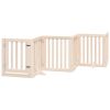 Dog Gate Set of 6 Light brown Poplar wood 118.1 in total length