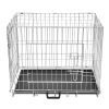 Dog Crate Galvanized steel Galvanized steel and plastic M