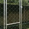 Dog Cage with Roof Silver 236.22 x 78.74 x 101.57 in