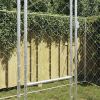 Dog Cage Silver 157.48 x 78.74 x 78.74 in Galvanised Steel