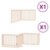 Dog Gate Set of 6 Natural Poplar wood 6 panels Foldable