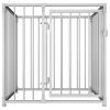 Dog Kennel Silver Steel 39.4 x 39.4 x 39.4 in Tough Dog Kennel