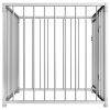 Dog Kennel Silver Steel 39.4 x 39.4 x 39.4 in Tough Dog Kennel