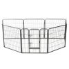 Dog Playpen Black Powder-coated steel 31.5x31.5 in per panel