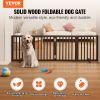 VEVOR Indoor Pet Barrier, 24" Height x 80.3" Width, 4-Panel Folding Gate for Pets, Adjustable and Versatile Dog Fence for Both Wide and Slim Openings
