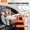 VEVOR Dog Car Seat, Waterproof Dog Booster Seat for Car with Side Handles and A Storage Pocket, Clip-On Safety Leash and PP Cotton Filling