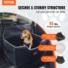VEVOR Dog Car Seat, Dog Booster Seat for Car with A Storage Pocket, Pet Car Seat with Clip-On Safety Leash, Sponge Filling
