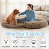 Human Dog Bed, 71"x43"x12" Dog Beds for Large Dogs, Foldable Plush Washable Dog Bed for People Doze Off